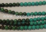 CNT101 15.5 inches 4mm round natural turquoise beads wholesale