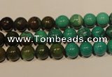 CNT103 15.5 inches 7mm round natural turquoise beads wholesale