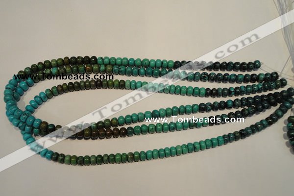 CNT111 15.5 inches 4*7mm rondelle natural turquoise beads wholesale