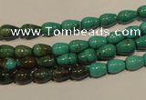 CNT115 15.5 inches 4*6mm teardrop natural turquoise beads wholesale