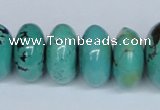 CNT12 16 inches multi-size rondelle natural turquoise beads wholesale