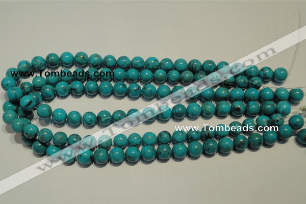 CNT148 15.5 inches 10mm round natural turquoise beads wholesale