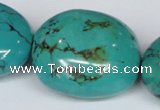 CNT16 16 inches 26-35mm nugget natural turquoise beads wholesale