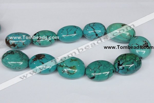 CNT16 16 inches 26-35mm nugget natural turquoise beads wholesale