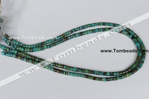 CNT20 16 inches 3-5mm heishi natural turquoise beads wholesale