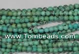 CNT201 15.5 inches 3mm round natural turquoise beads wholesale