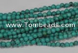 CNT202 15.5 inches 3mm round natural turquoise beads wholesale