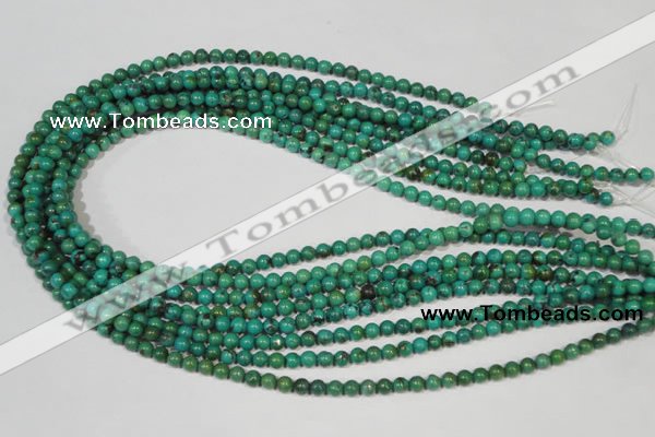 CNT204 15.5 inches 4.5mm round natural turquoise beads wholesale