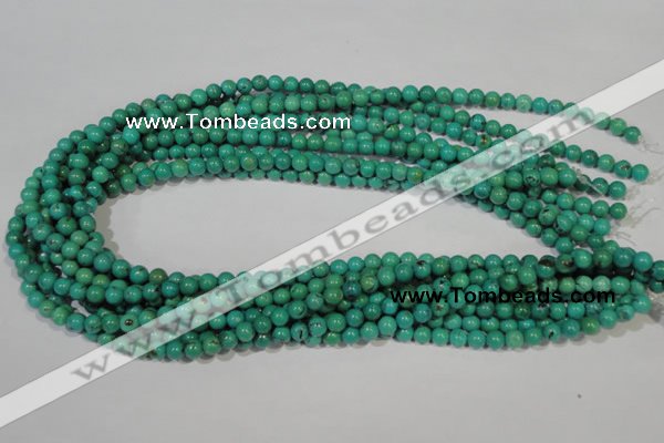 CNT205 15.5 inches 6mm round natural turquoise beads wholesale