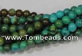 CNT207 15.5 inches 6mm round natural turquoise beads wholesale