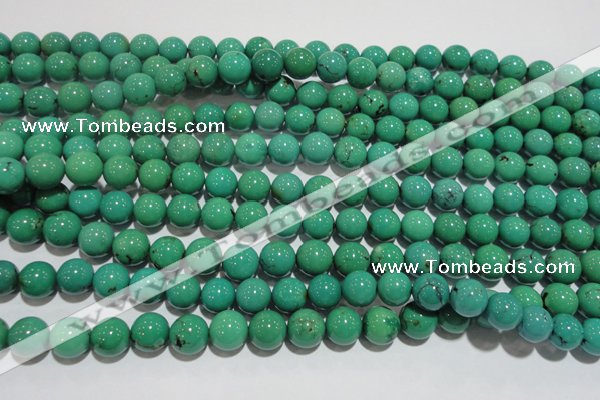 CNT209 15.5 inches 10mm round natural turquoise beads wholesale