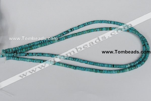 CNT21 16 inches 3-5mm heishi natural turquoise beads wholesale