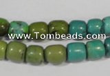 CNT211 15.5 inches 8*8mm – 8*10mm drum natural turquoise beads wholesale