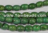 CNT214 15.5 inches 6*8mm drum natural turquoise beads wholesale