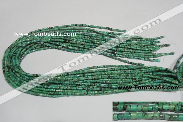 CNT216 15.5 inches 2.5*3mm heishi natural turquoise beads wholesale