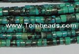 CNT217 15.5 inches 2.5*3mm heishi natural turquoise beads wholesale