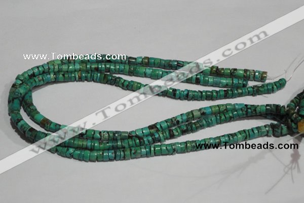 CNT220 15.5 inches 3*7mm – 5*9mm heishi natural turquoise beads