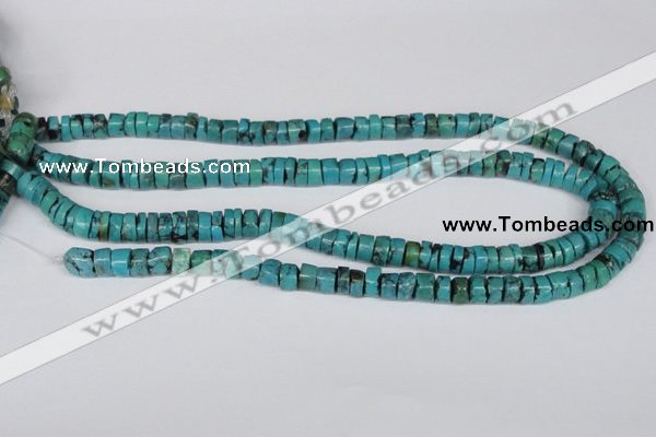 CNT23 16 inches 4-9mm heishi natural turquoise beads wholesale