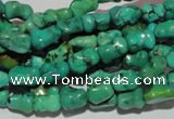 CNT234 15.5 inches 6*9mm bone natural turquoise beads wholesale