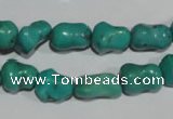 CNT238 15.5 inches 9*12mm bone natural turquoise beads wholesale