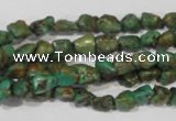 CNT242 15.5 inches 5*6mm - 6*10mm nuggets natural turquoise beads