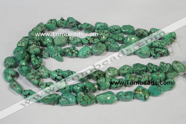 CNT244 15.5 inches 12*16mm - 15*20mm nuggets natural turquoise beads