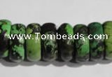 CNT250 15.5 inches 8*24mm rondelle natural turquoise beads wholesale