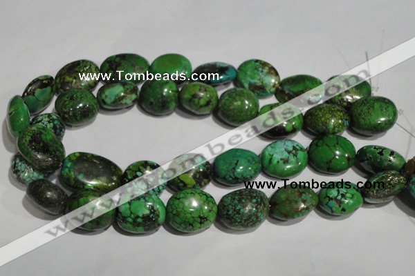 CNT259 15.5 inches 19*24mm nuggets natural turquoise beads wholesale