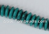 CNT27 16 inches 6*15mm rondelle natural turquoise beads wholesale