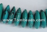CNT29 16 inches 8*25mm rondelle natural turquoise beads wholesale