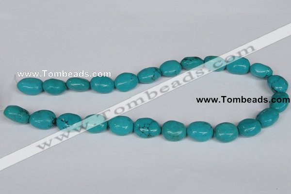 CNT34 16 inches 15*18mm nugget natural turquoise beads wholesale