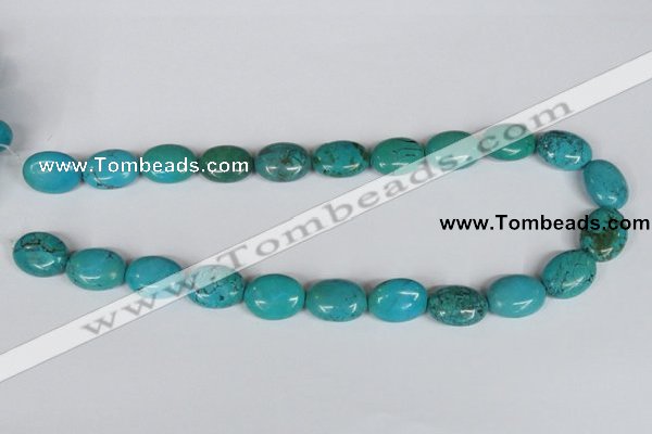 CNT35 16 inches 15*20mm oval natural turquoise beads wholesale