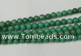 CNT350 15.5 inches 4mm round turquoise beads wholesale