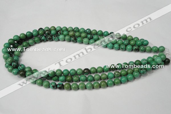 CNT352 15.5 inches 8mm round turquoise beads wholesale