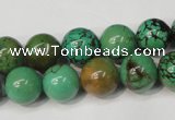 CNT354 15.5 inches 12mm round turquoise beads wholesale