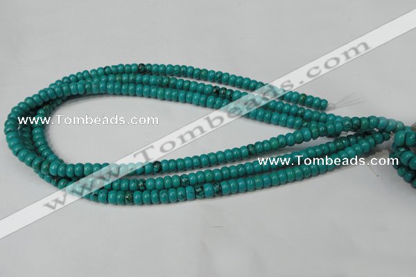 CNT360 15.5 inches 4*6mm rondelle turquoise beads wholesale