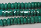 CNT363 15.5 inches 4*8mm rondelle turquoise beads wholesale