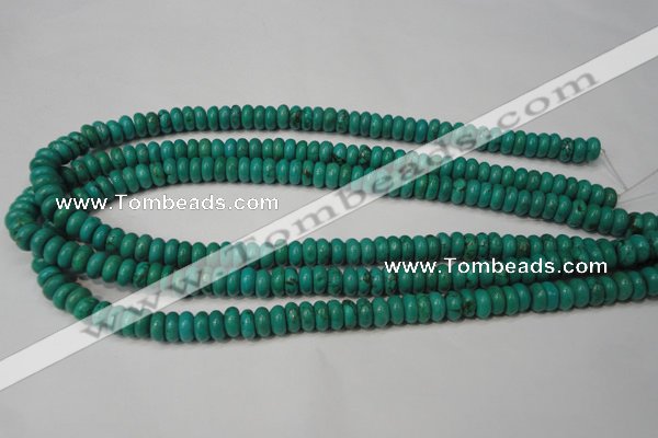 CNT363 15.5 inches 4*8mm rondelle turquoise beads wholesale