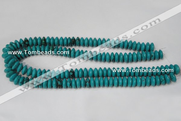 CNT364 15.5 inches 5*12mm rondelle turquoise beads wholesale