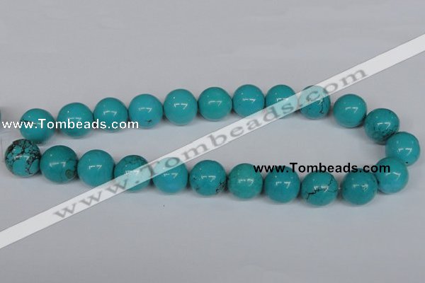 CNT38 16 inches 3mm round turquoise beads wholesale