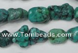 CNT381 15.5 inches 10*14mm - 12*16mm nuggets natural turquoise beads