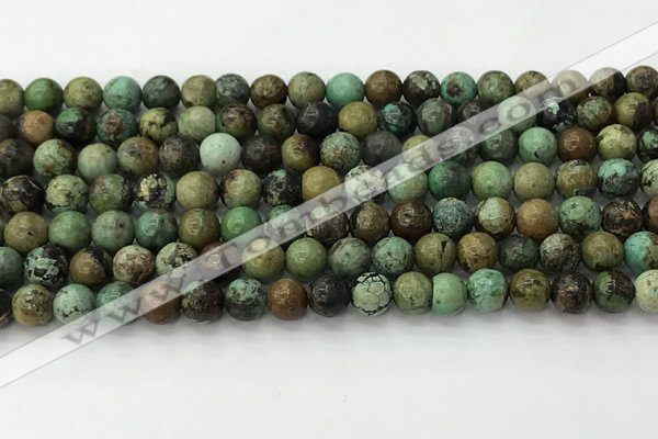 CNT410 15.5 inches 6mm round natural turquoise beads wholesale