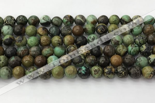 CNT411 15.5 inches 8mm round natural turquoise beads wholesale