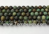 CNT412 15.5 inches 10mm round natural turquoise beads wholesale