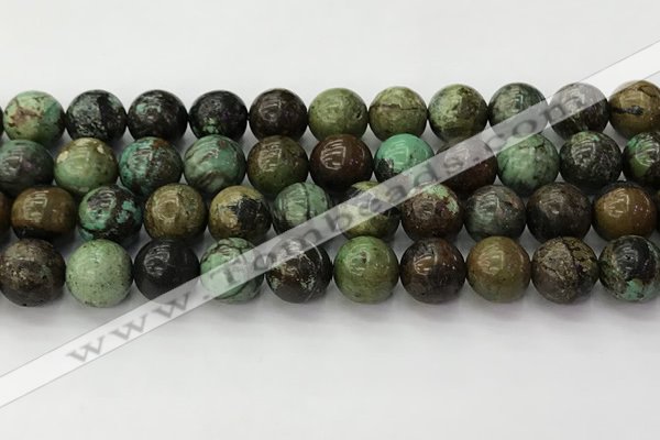 CNT413 15.5 inches 12mm round natural turquoise beads wholesale