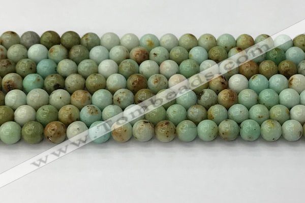 CNT416 15.5 inches 6mm round mongolian turquoise beads wholesale