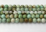 CNT418 15.5 inches 10mm round mongolian turquoise beads wholesale