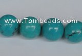 CNT45 16 inches 16mm round turquoise beads wholesale