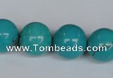 CNT46 16 inches 18mm round turquoise beads wholesale