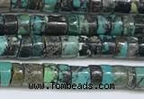 CNT526 15.5 inches 3.5mm - 4mm heishi turquoise gemstone beads